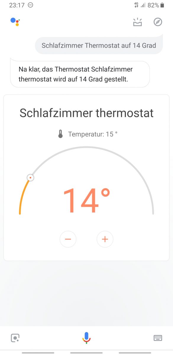 Schlafzimmer Thermostat
