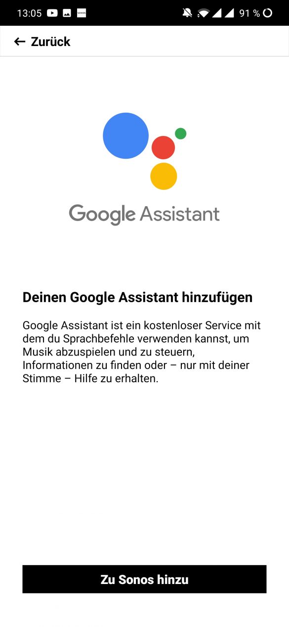 Sonos Google Assistant